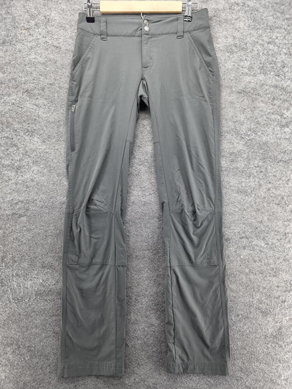 Columbia Pants Womens 2 Gray Cargo Slim Stretch Water Resistant Pockets 32 In